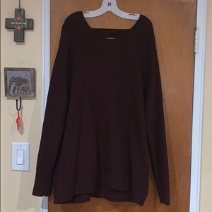 NY & CO Open back plum sweater